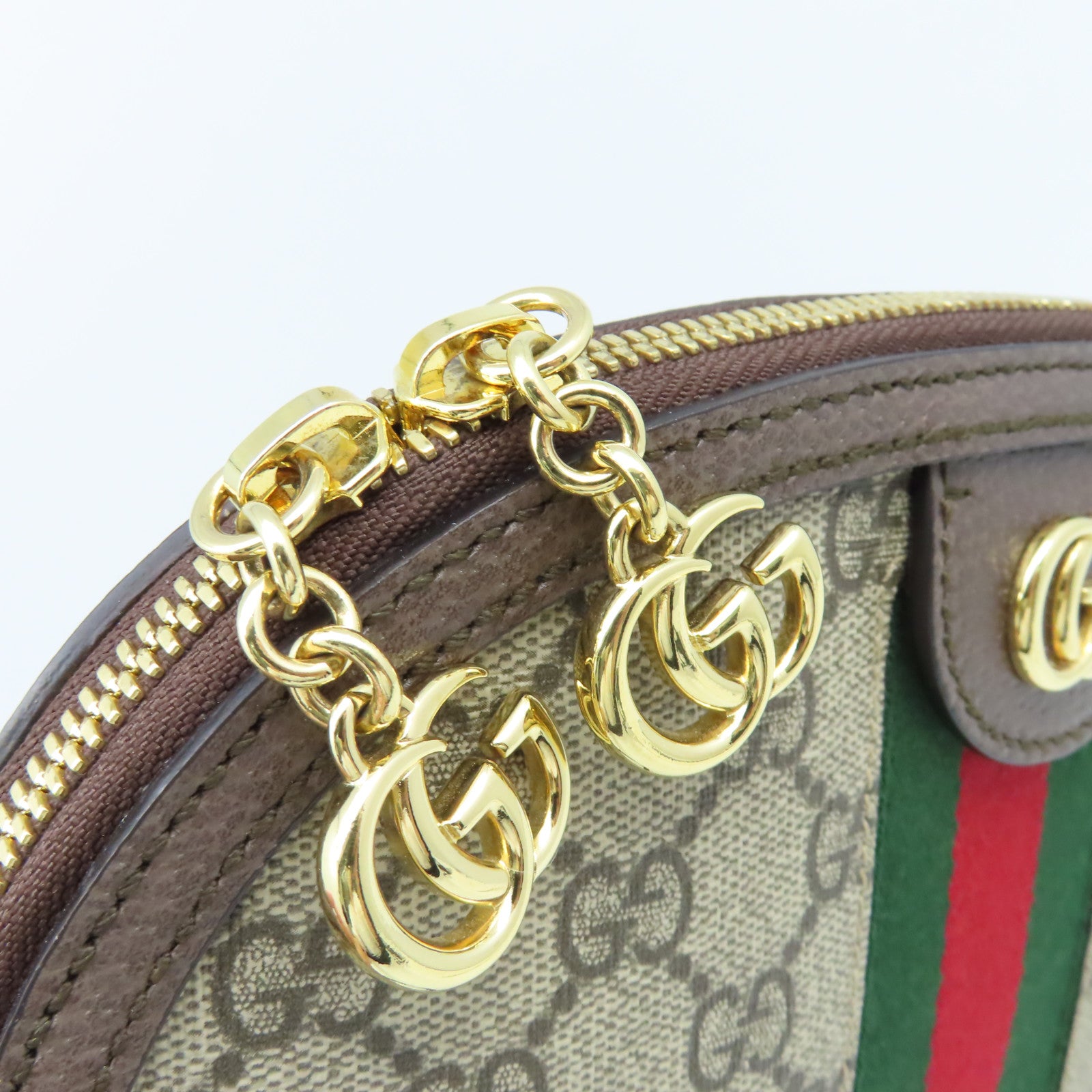 GUCCI 塗層帆布Ophidia GG Shoulder Bag肩背袋啡色