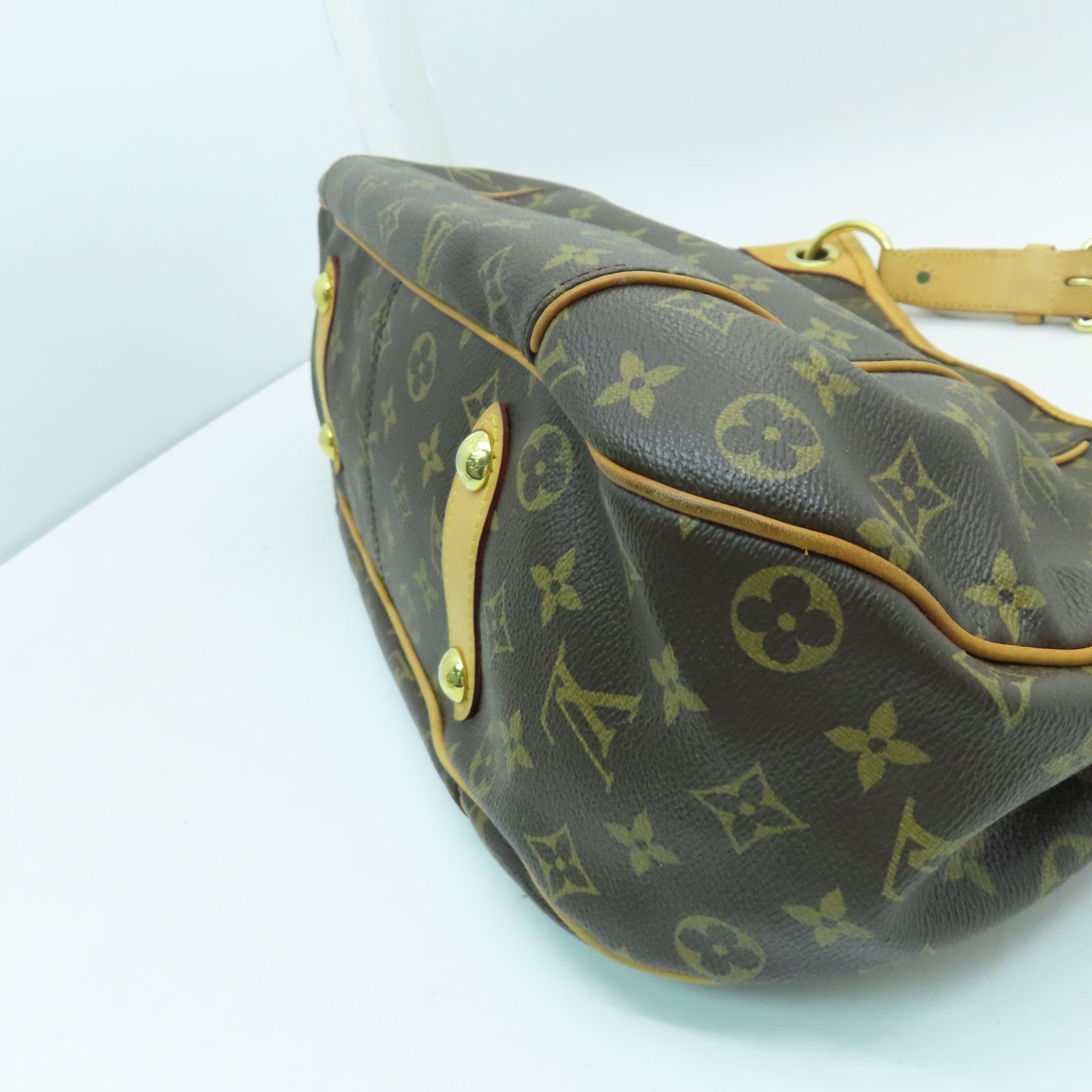 LOUIS VUITTON Monogram Thames PM金扣肩背袋啡色