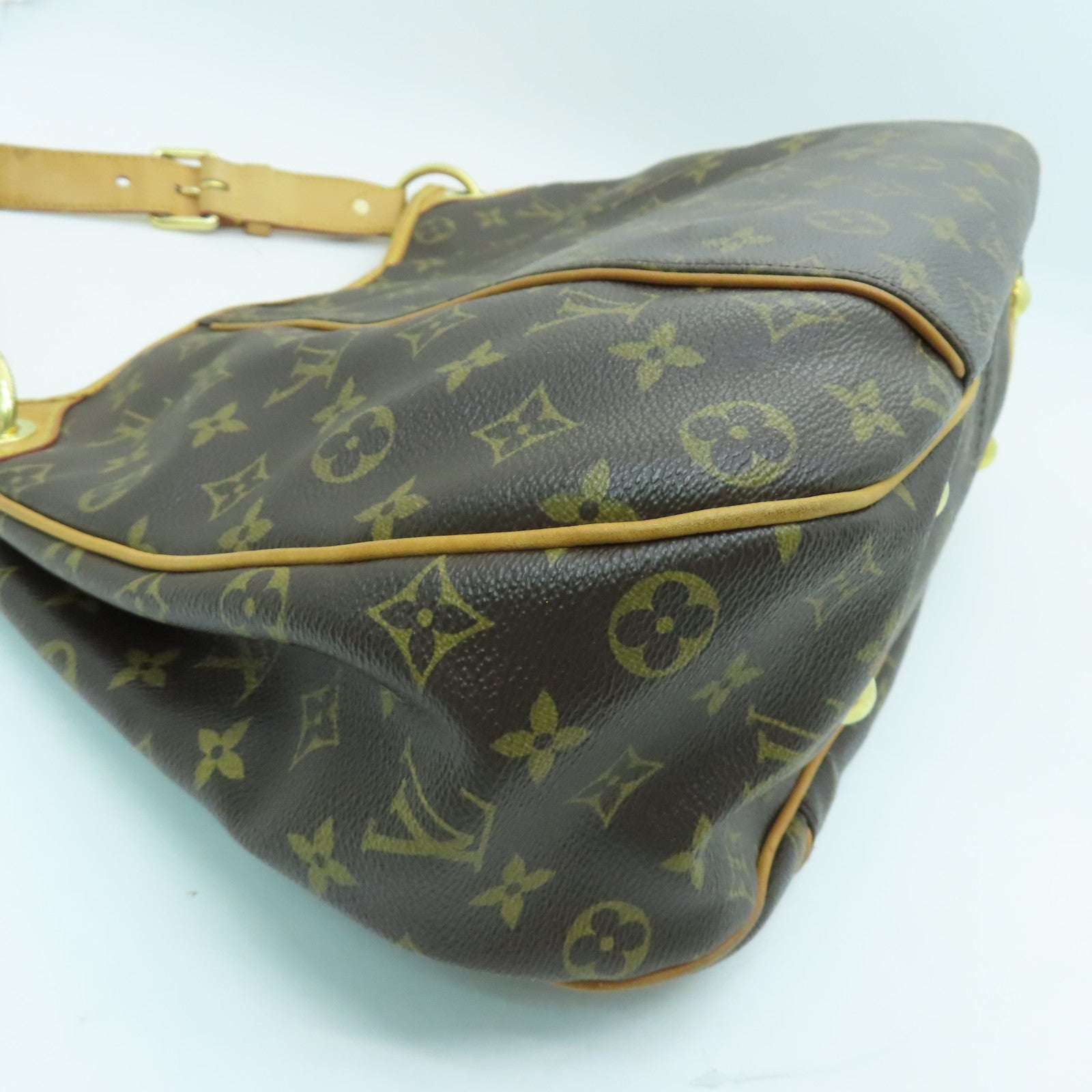 LOUIS VUITTON Monogram Thames PM金扣肩背袋啡色
