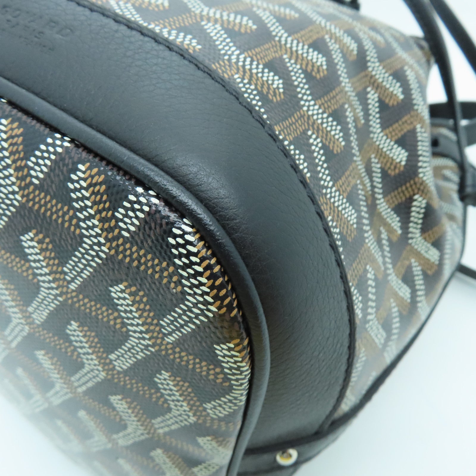 GOYARD 涂层帆布Petit Flot Bucket Bag肩背袋黑色