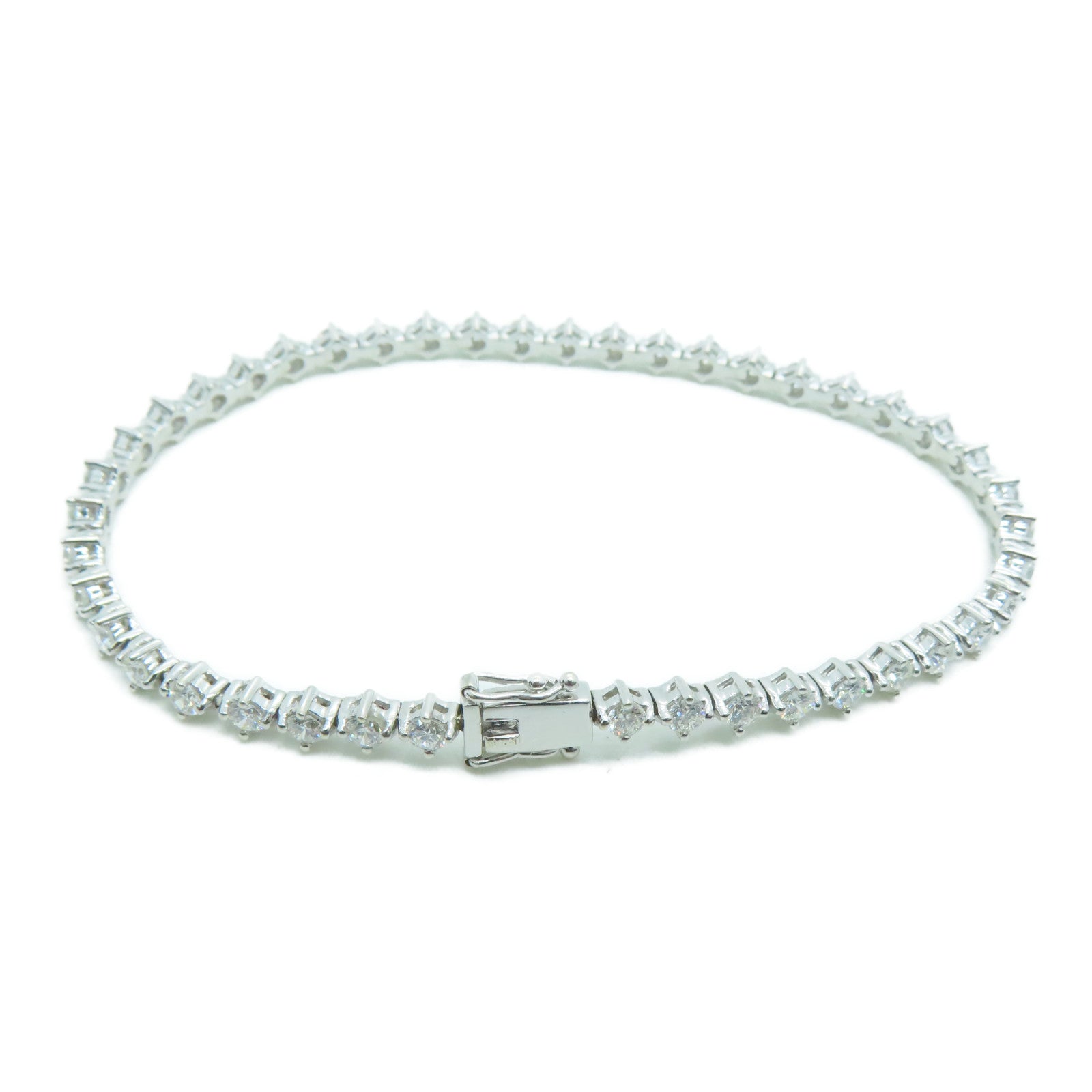 JEWELRY 18K白金Diamond Bracelet 2.55ct钻石手链