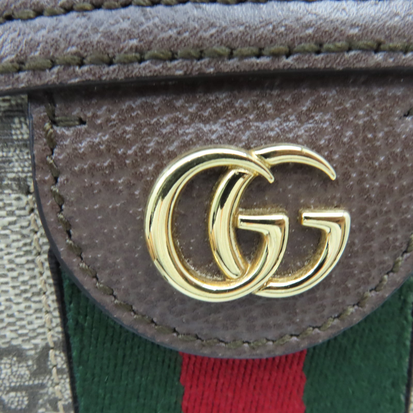 GUCCI 塗層帆布Ophidia GG Shoulder Bag肩背袋啡色