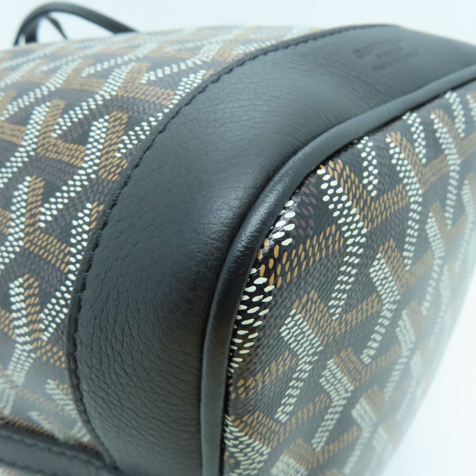 GOYARD 涂层帆布Petit Flot Bucket Bag肩背袋黑色