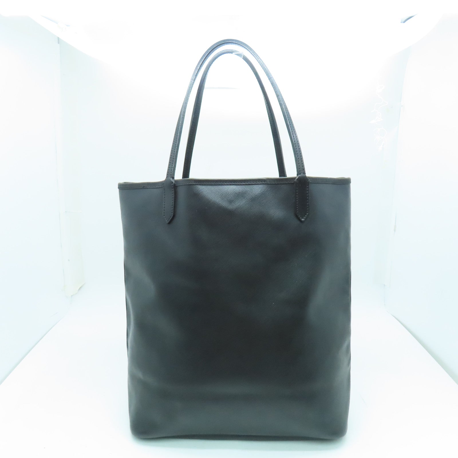 GIVENCHY 涂层帆布Tote Bag银扣手挽袋黑色