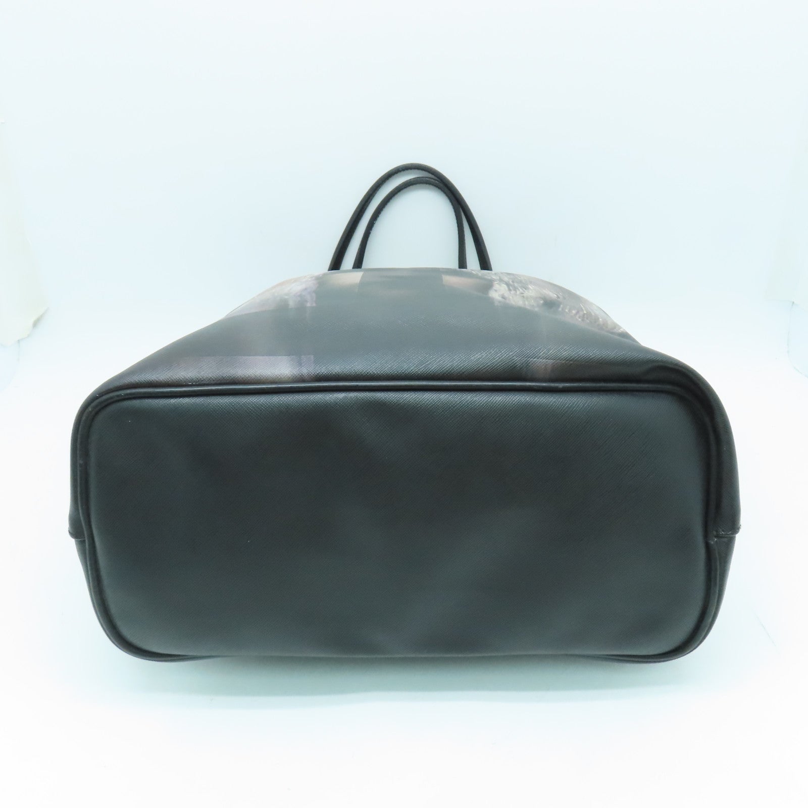 GIVENCHY 涂层帆布Tote Bag银扣手挽袋黑色