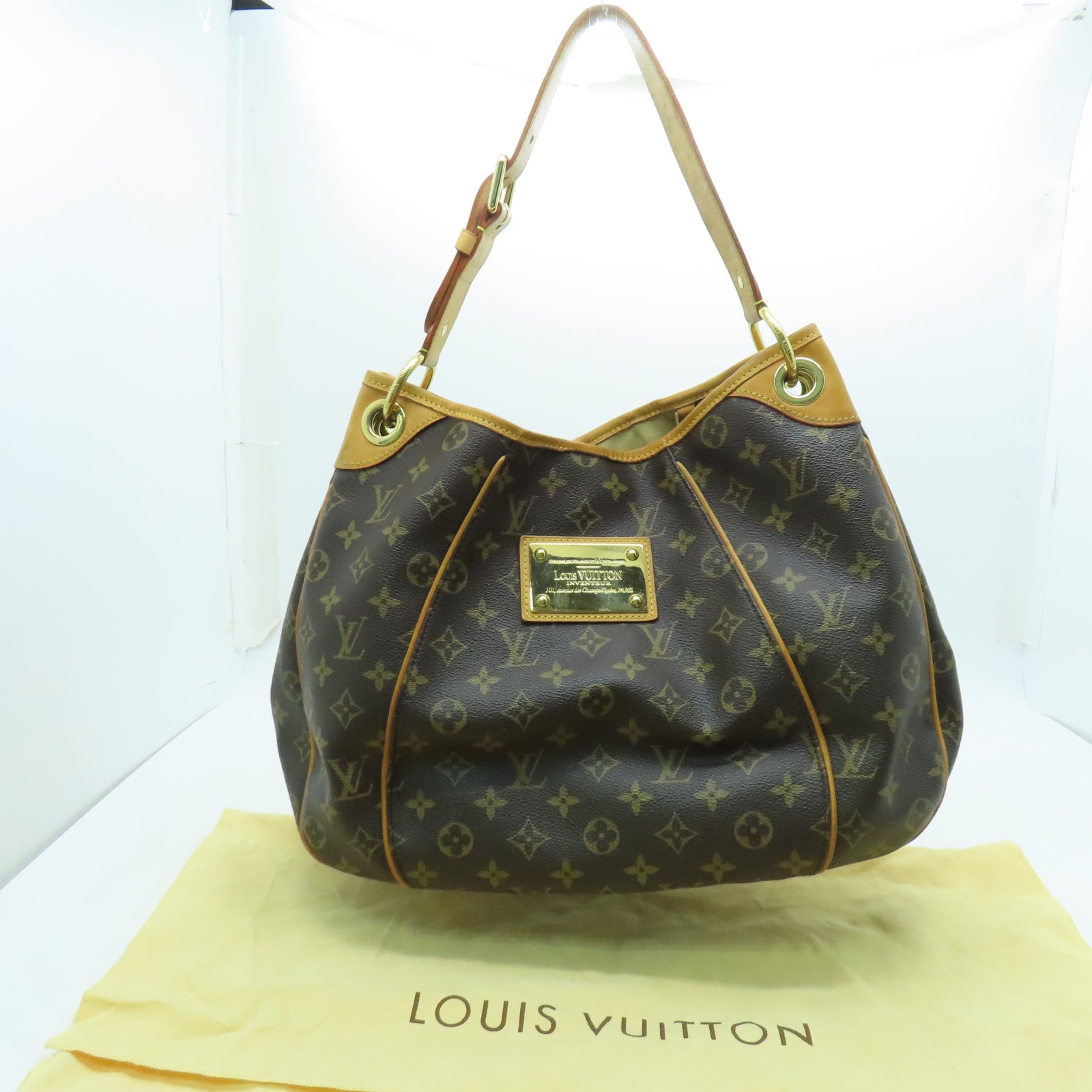LOUIS VUITTON Monogram Thames PM金扣肩背袋啡色
