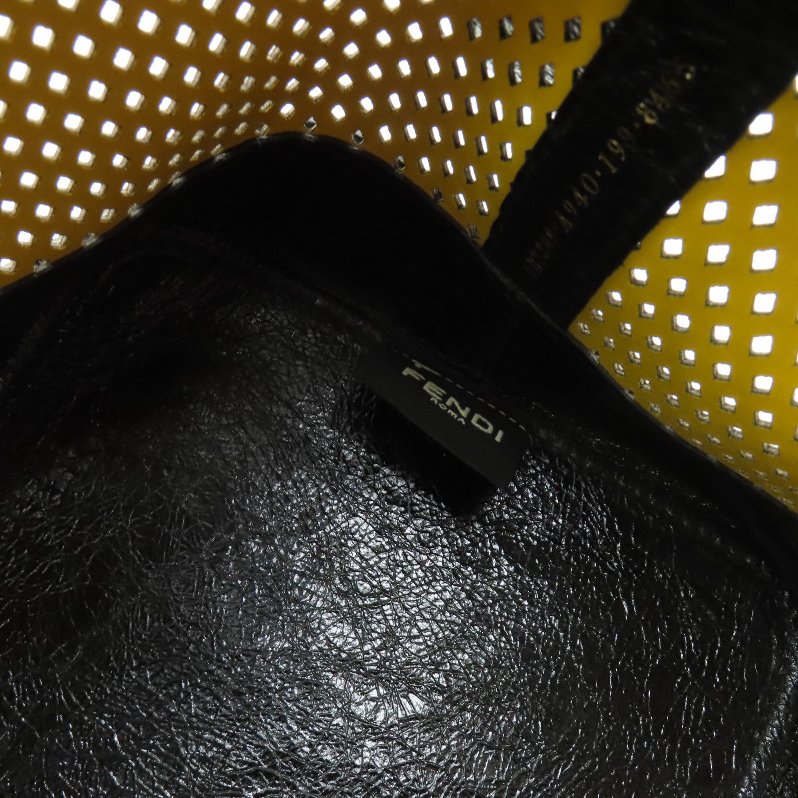FENDI 牛皮皮革Mon Tresor金扣手挽肩背兩用袋棕色