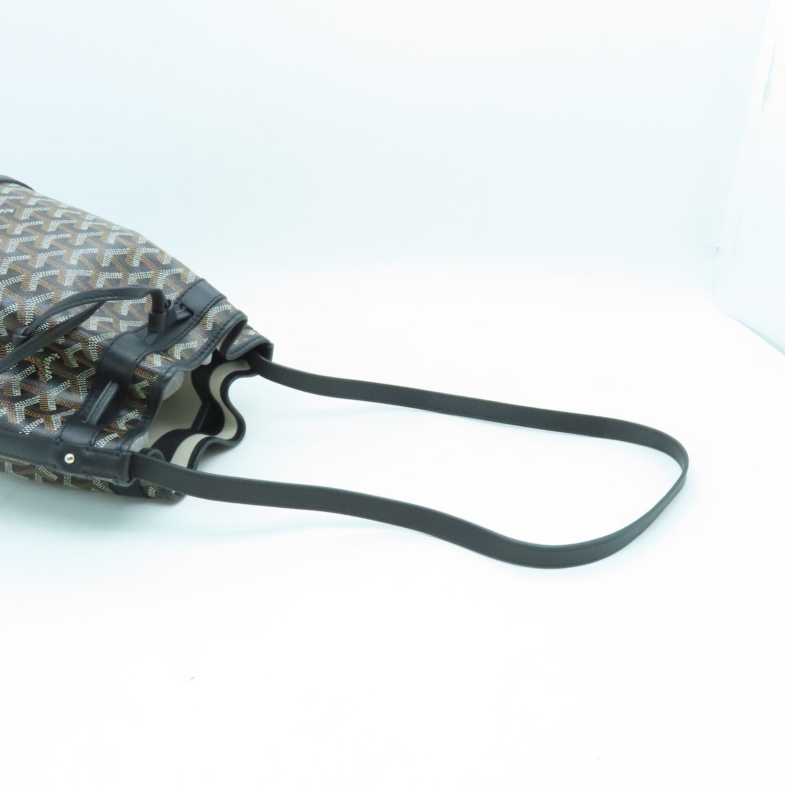 GOYARD 涂层帆布Petit Flot Bucket Bag肩背袋黑色
