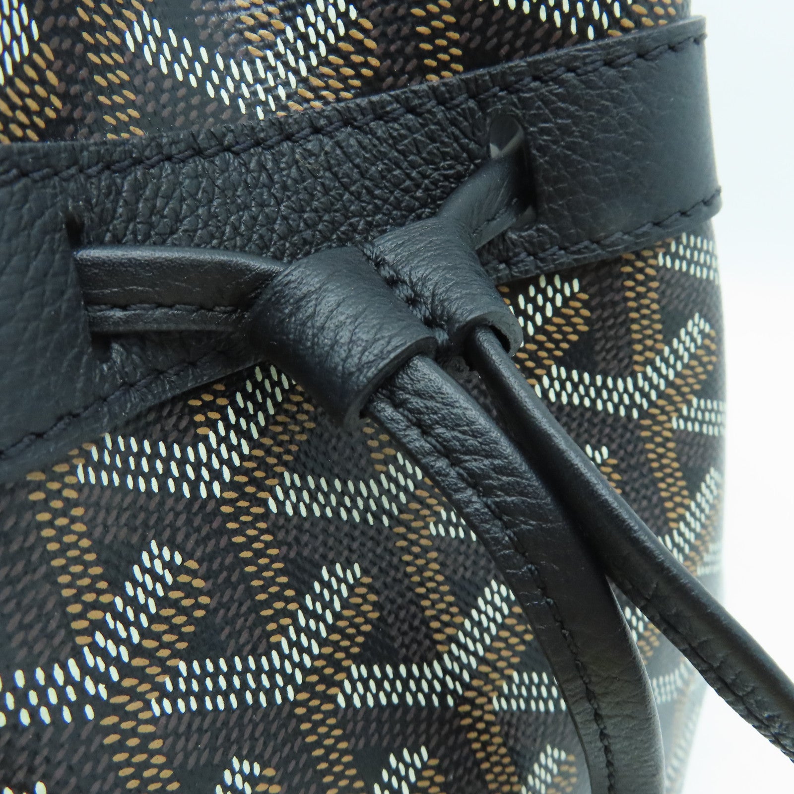 GOYARD 涂层帆布Petit Flot Bucket Bag肩背袋黑色