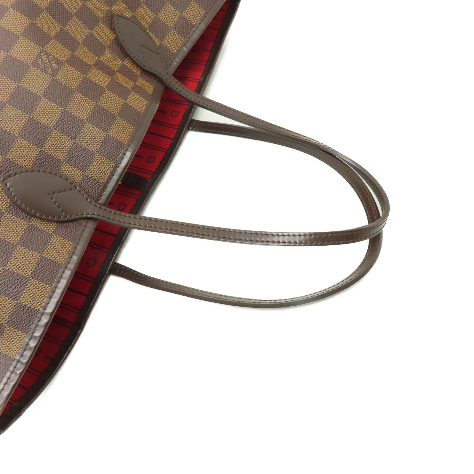 LOUIS VUITTON Damier Neverfull MM Tote Bag肩背袋啡色