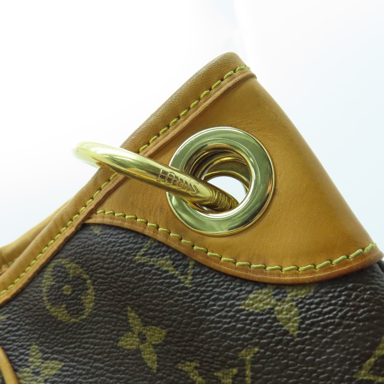 LOUIS VUITTON Monogram Thames PM金扣肩背袋啡色