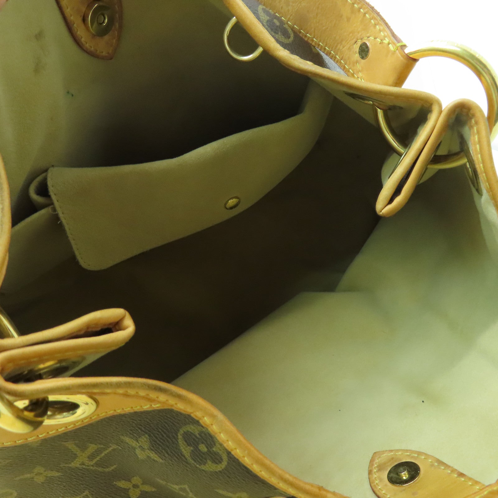 LOUIS VUITTON Monogram Thames PM金扣肩背袋啡色