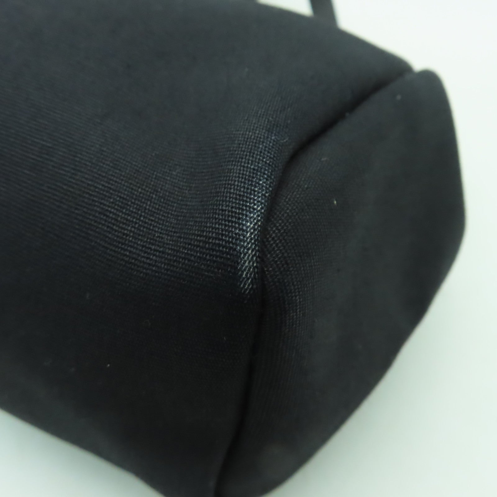 HERMES 帆布Herbag Backpack銀扣背包Noir黒色
