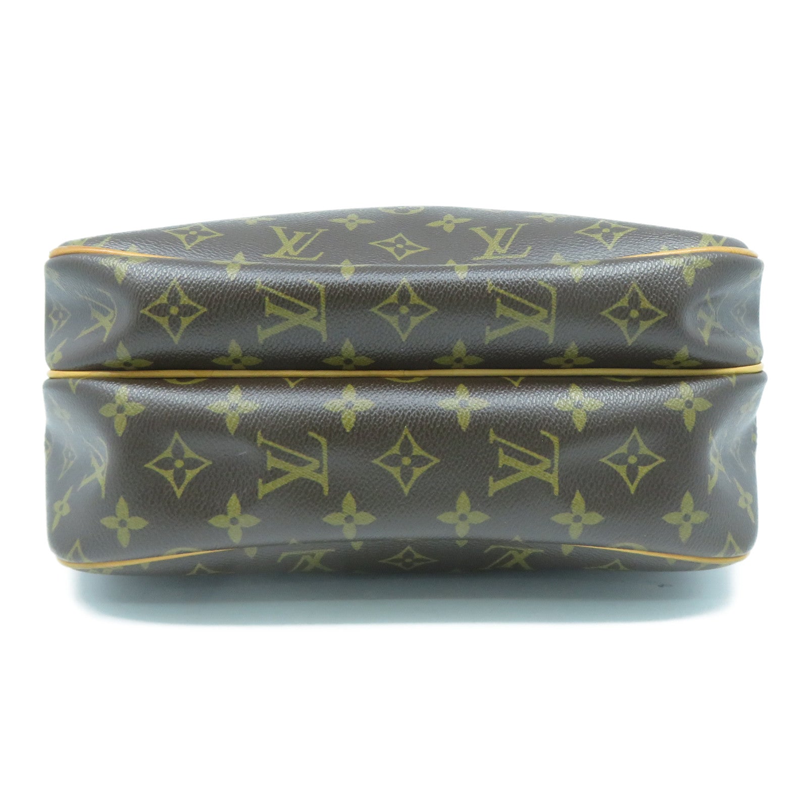 LOUIS VUITTON Monogram Reporter PM金扣肩背袋啡色