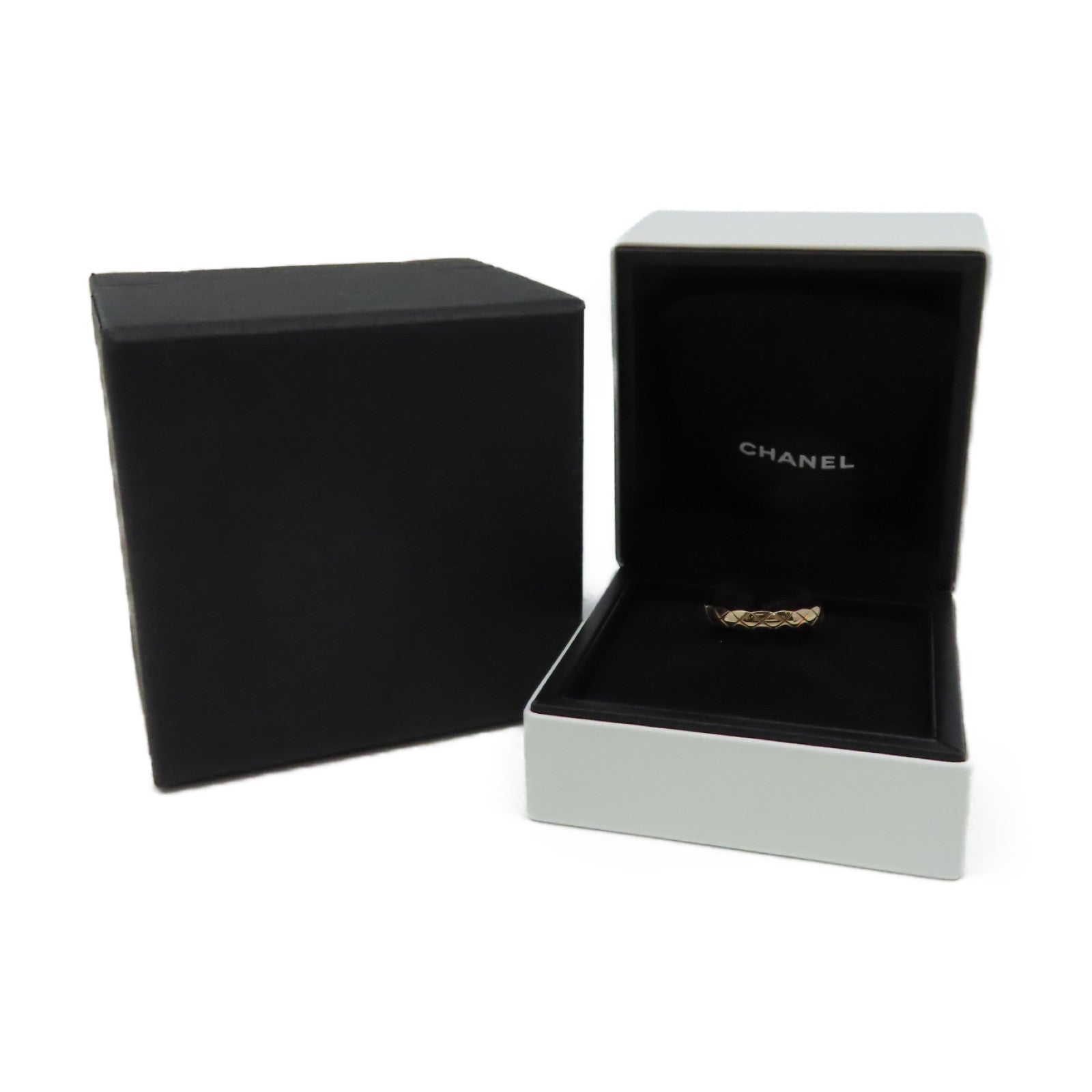 CHANEL 18K玫瑰金CoCo Crush Ring戒指#50