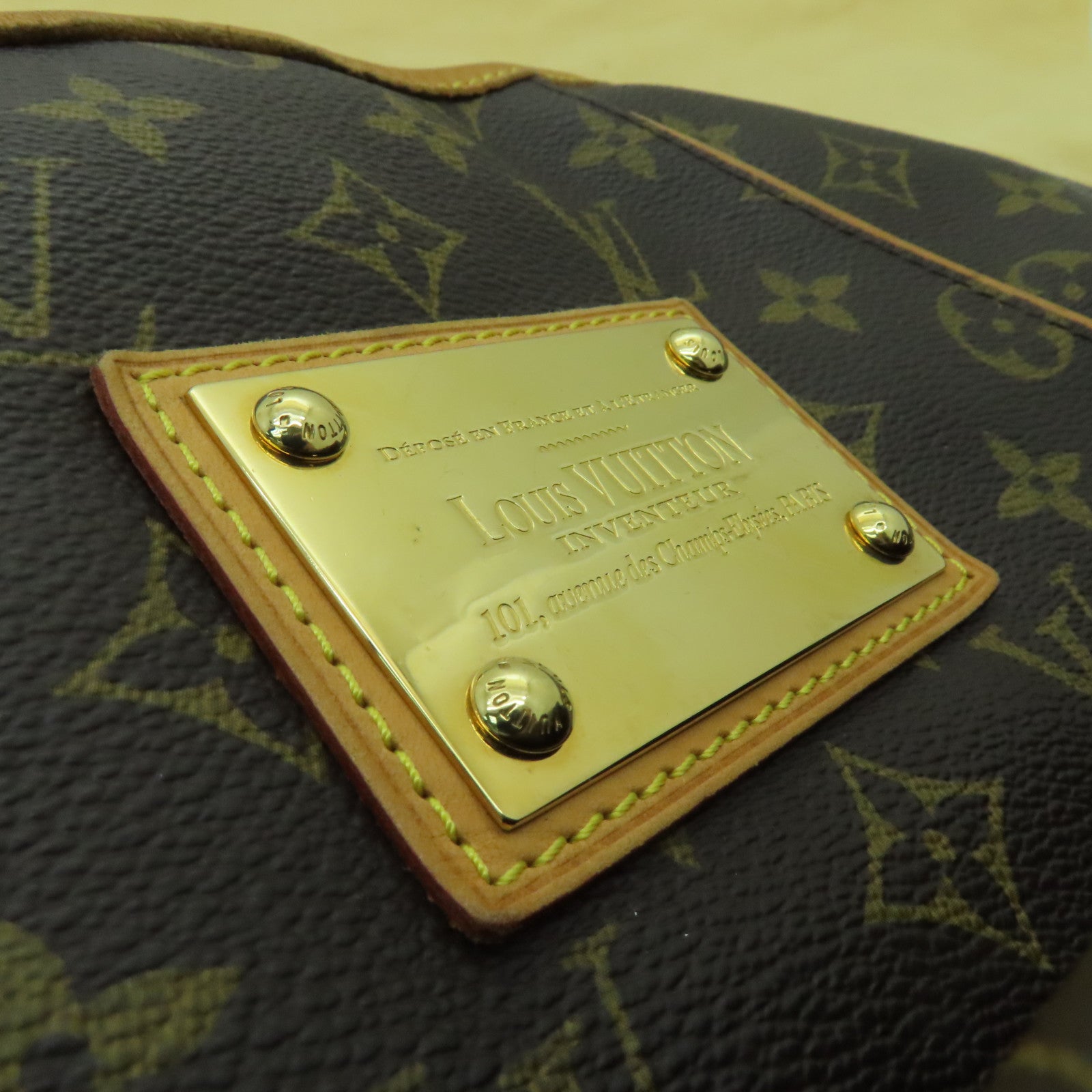 LOUIS VUITTON Monogram Thames PM金扣肩背袋啡色