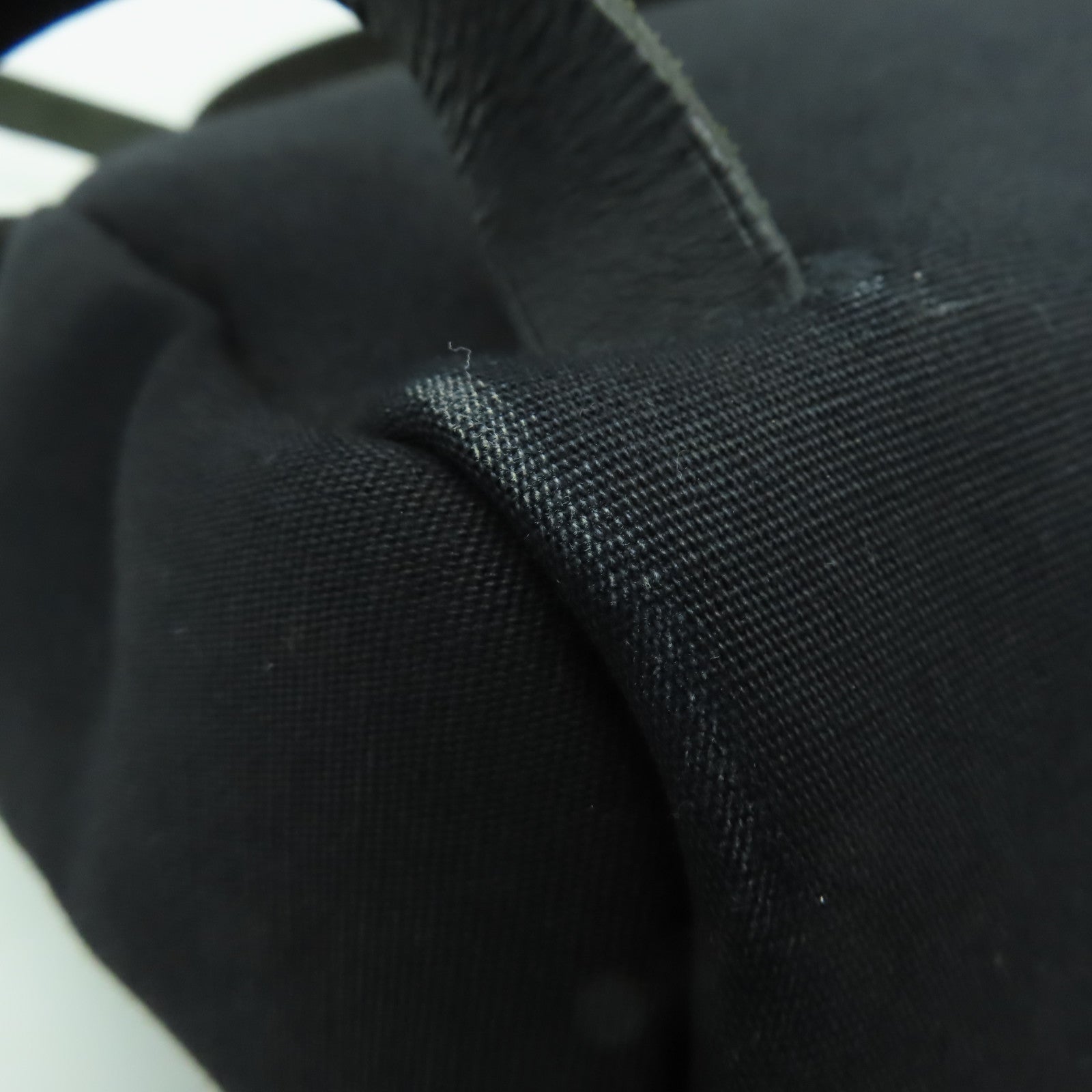 HERMES 帆布Herbag Backpack銀扣背包Noir黒色