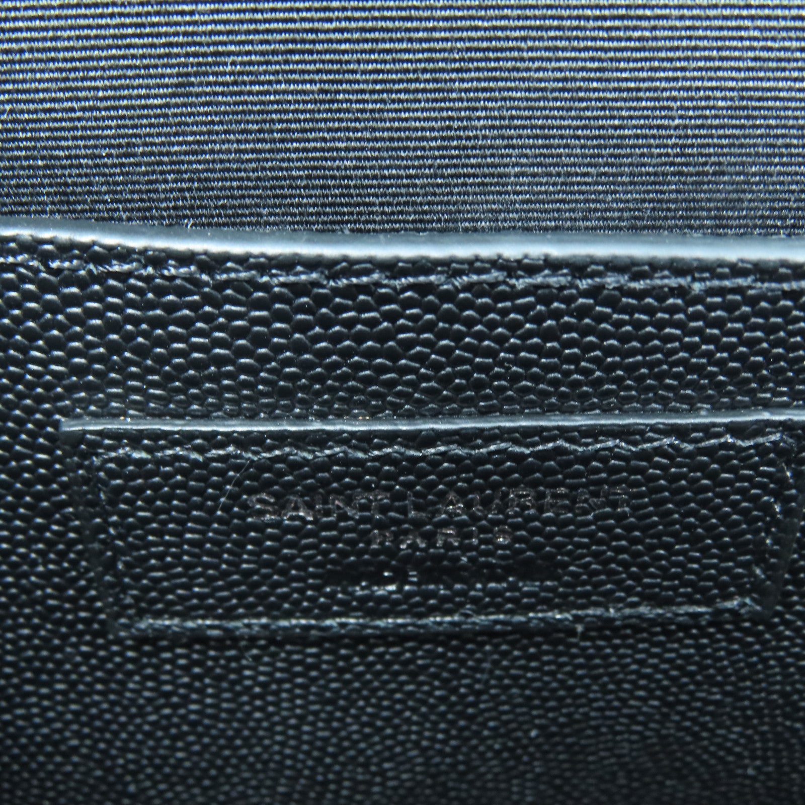 SAINT LAURENT 牛皮皮革Chain Shoulder黑扣链带肩背袋黑色