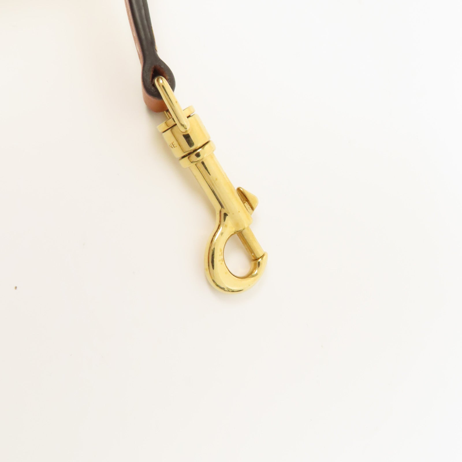 CELINE 牛皮皮革Tote Bag金扣手挽肩背兩用袋啡色