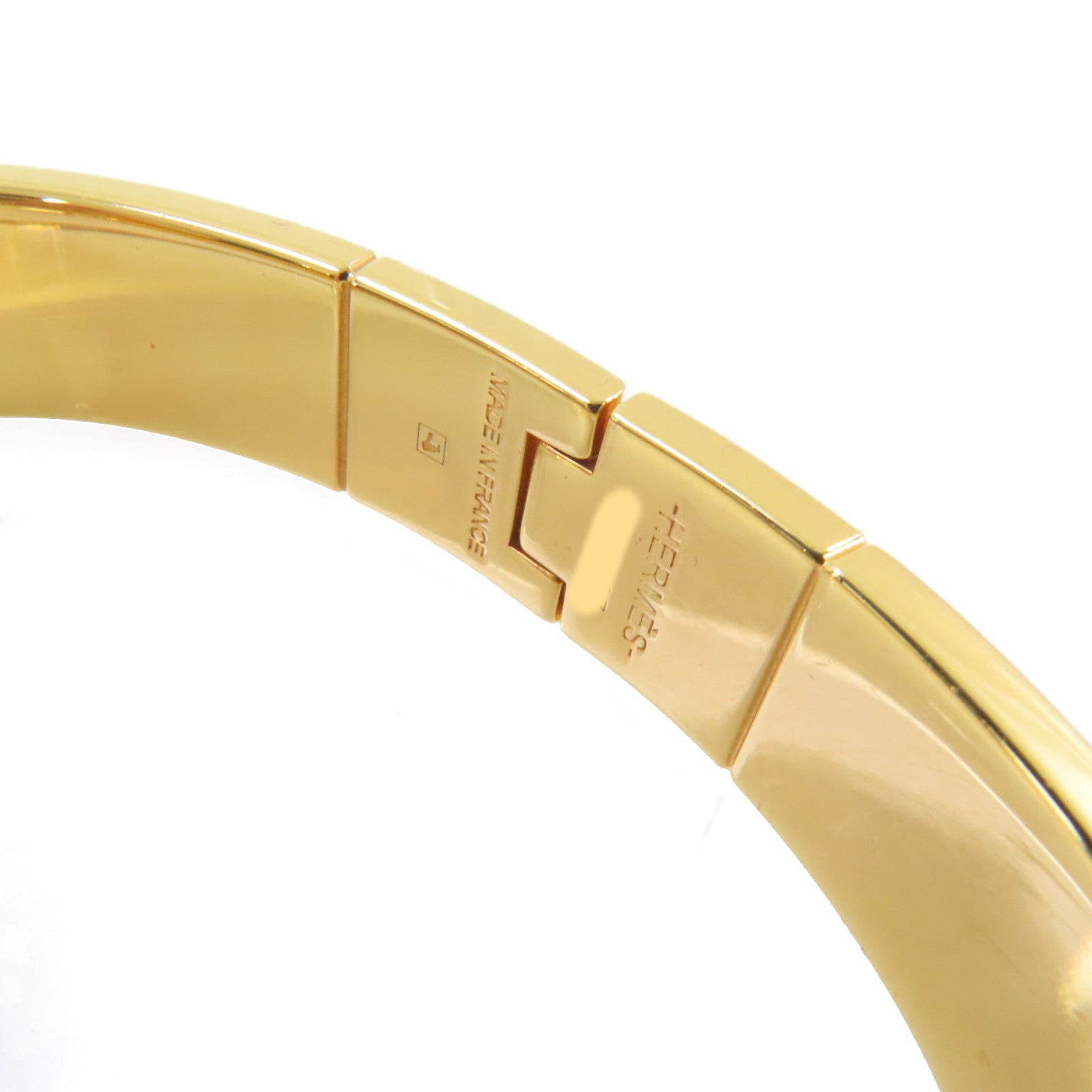 HERMES 金屬/琺瑯Enamel Hinged Bracelet手鐲金色/粉紅色/綠色