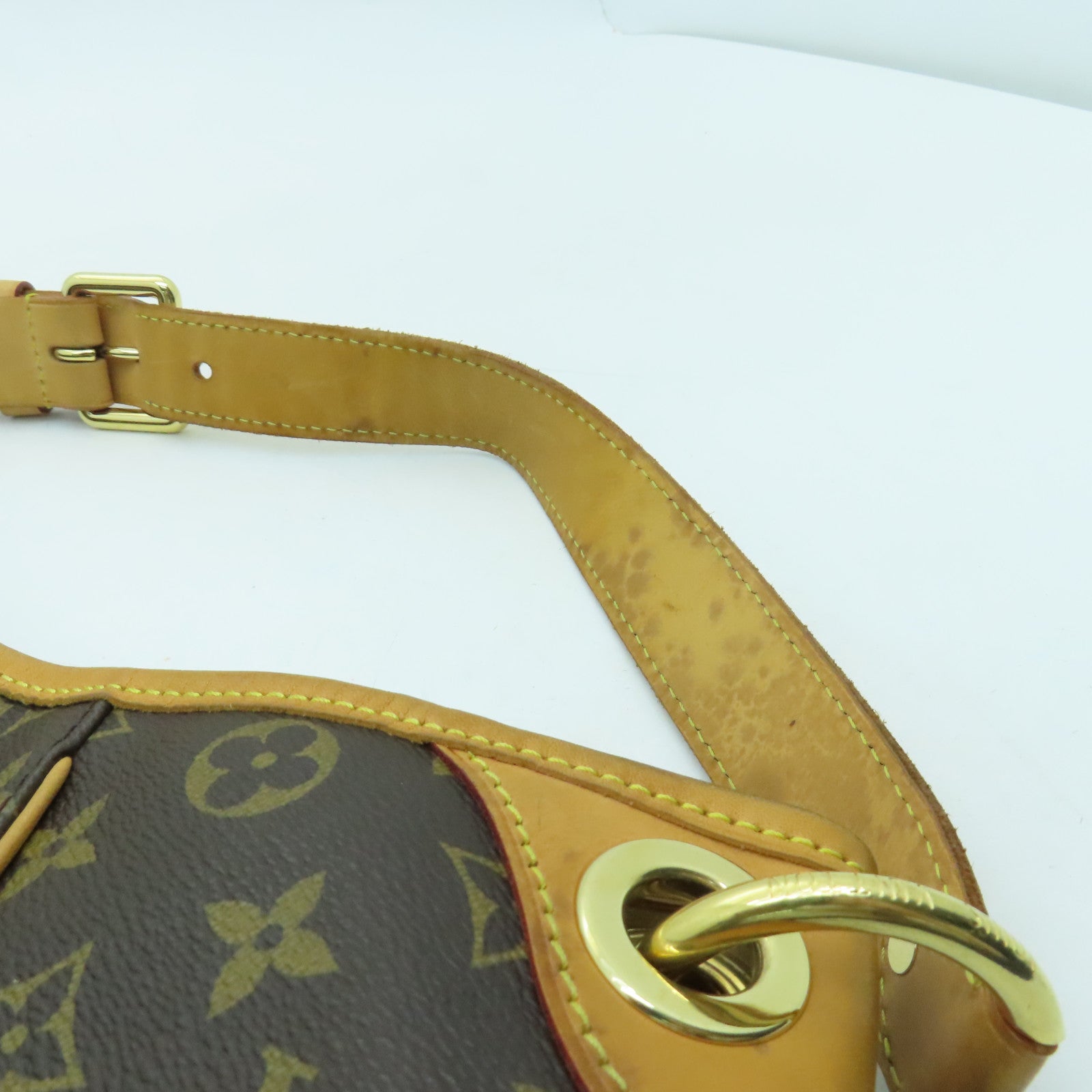 LOUIS VUITTON Monogram Thames PM金扣肩背袋啡色