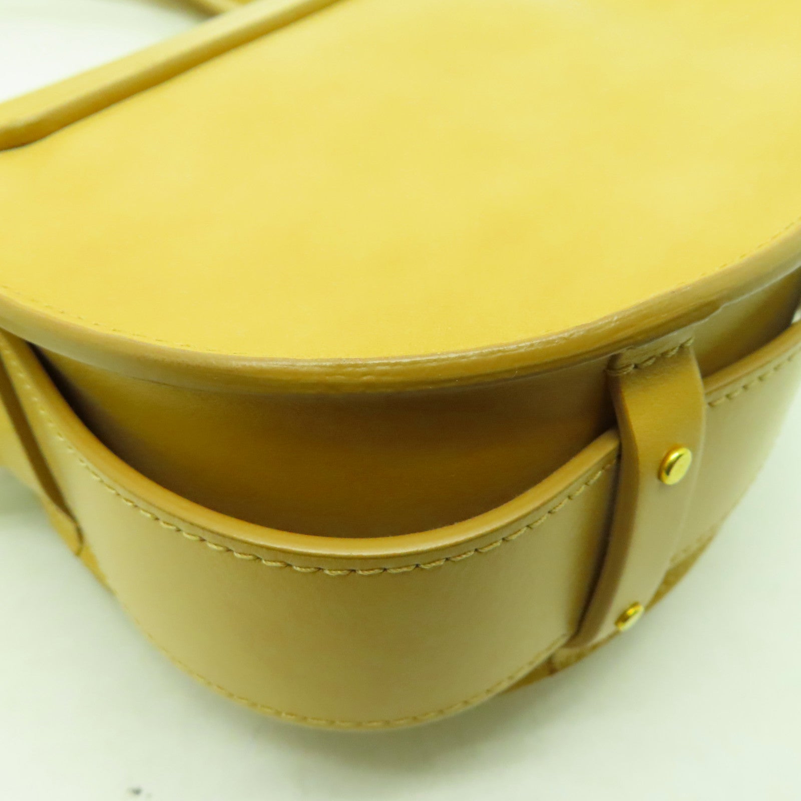 Chloe 牛皮皮革Shoulder Bag金扣/銀扣手挽肩背兩用袋啡色