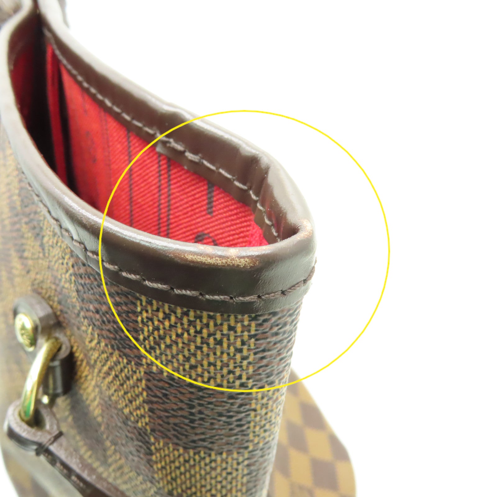 LOUIS VUITTON Damier Neverfull MM Tote Bag肩背袋啡色