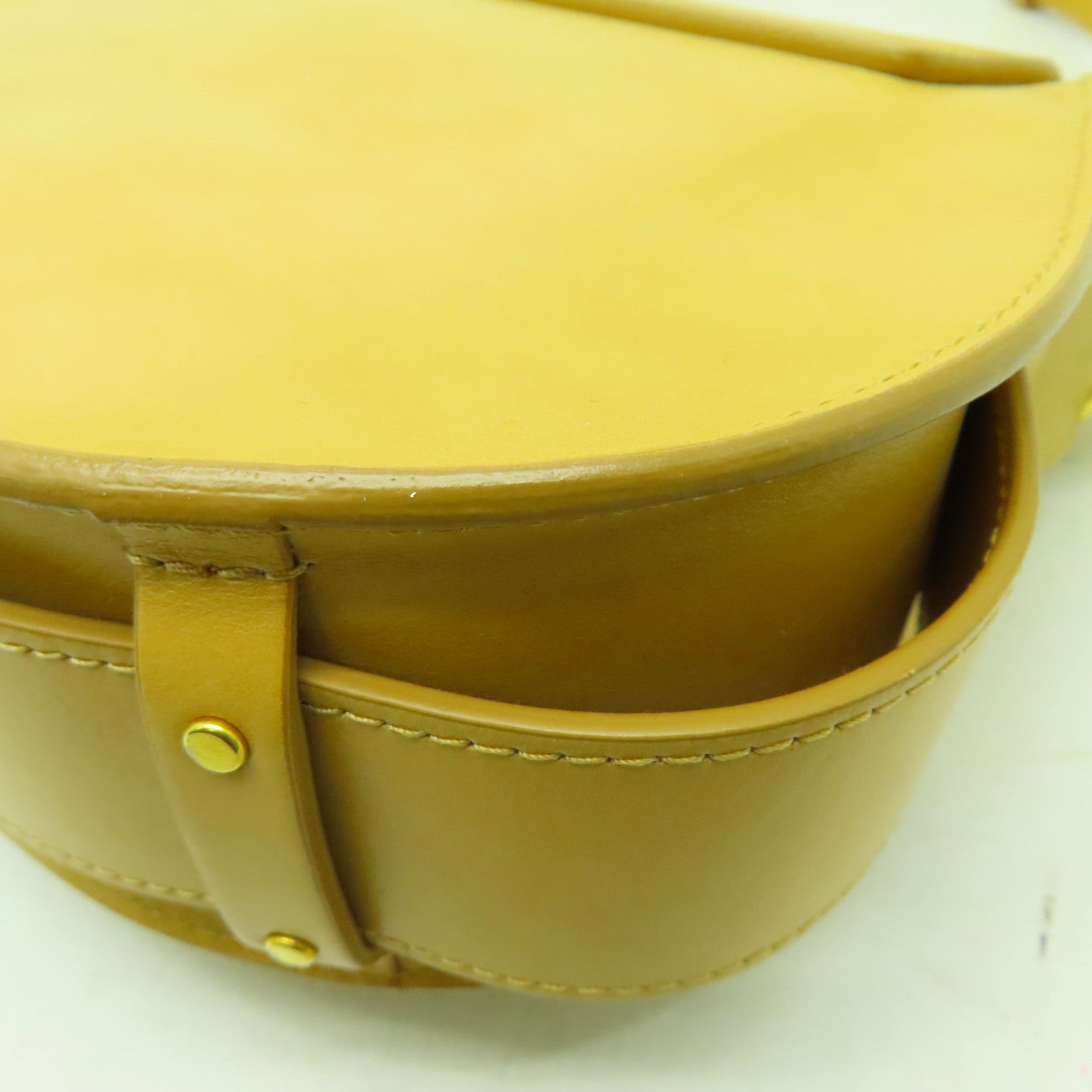 Chloe 牛皮皮革Shoulder Bag金扣/銀扣手挽肩背兩用袋啡色