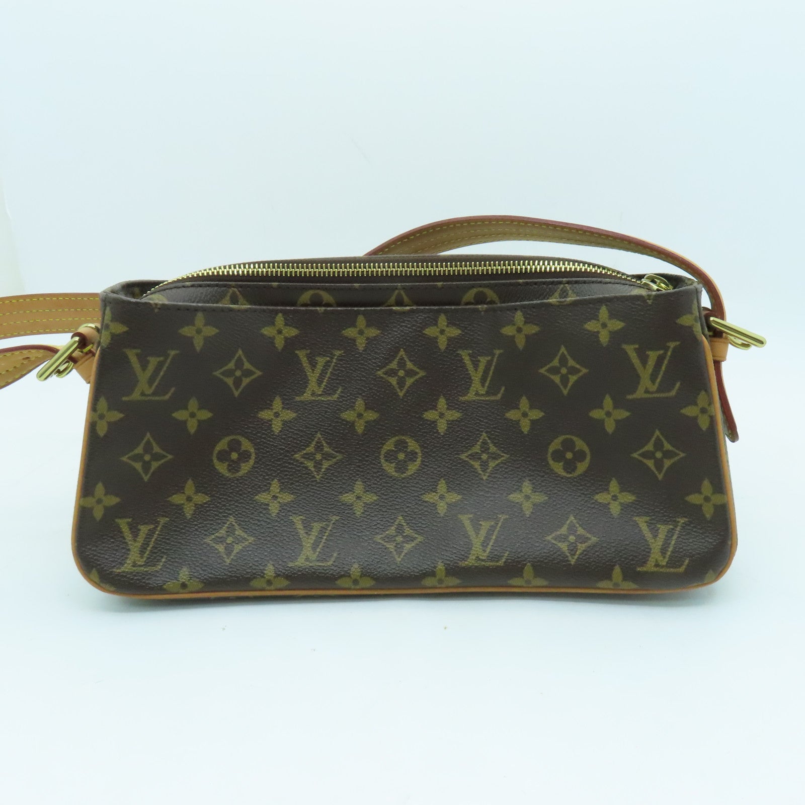 LOUIS VUITTON Monogram Viva Cite MM Shoulder Bag金扣肩背袋啡色