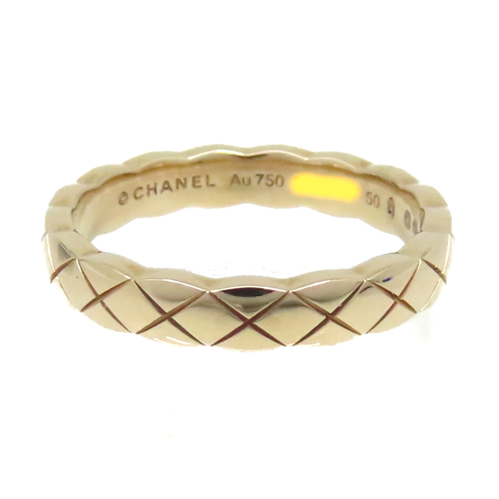 CHANEL 18K玫瑰金CoCo Crush Ring戒指#50