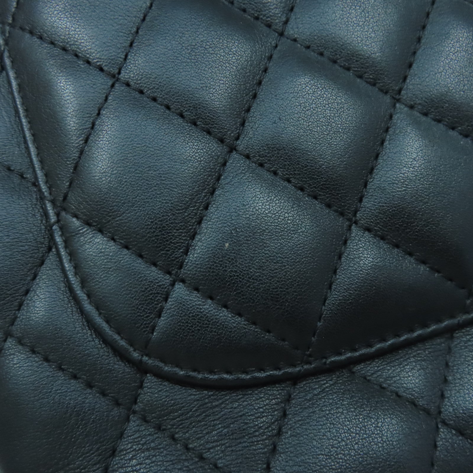 CHANEL 菱格牛皮皮革Cambon Tote Bag銀扣手挽袋黑色