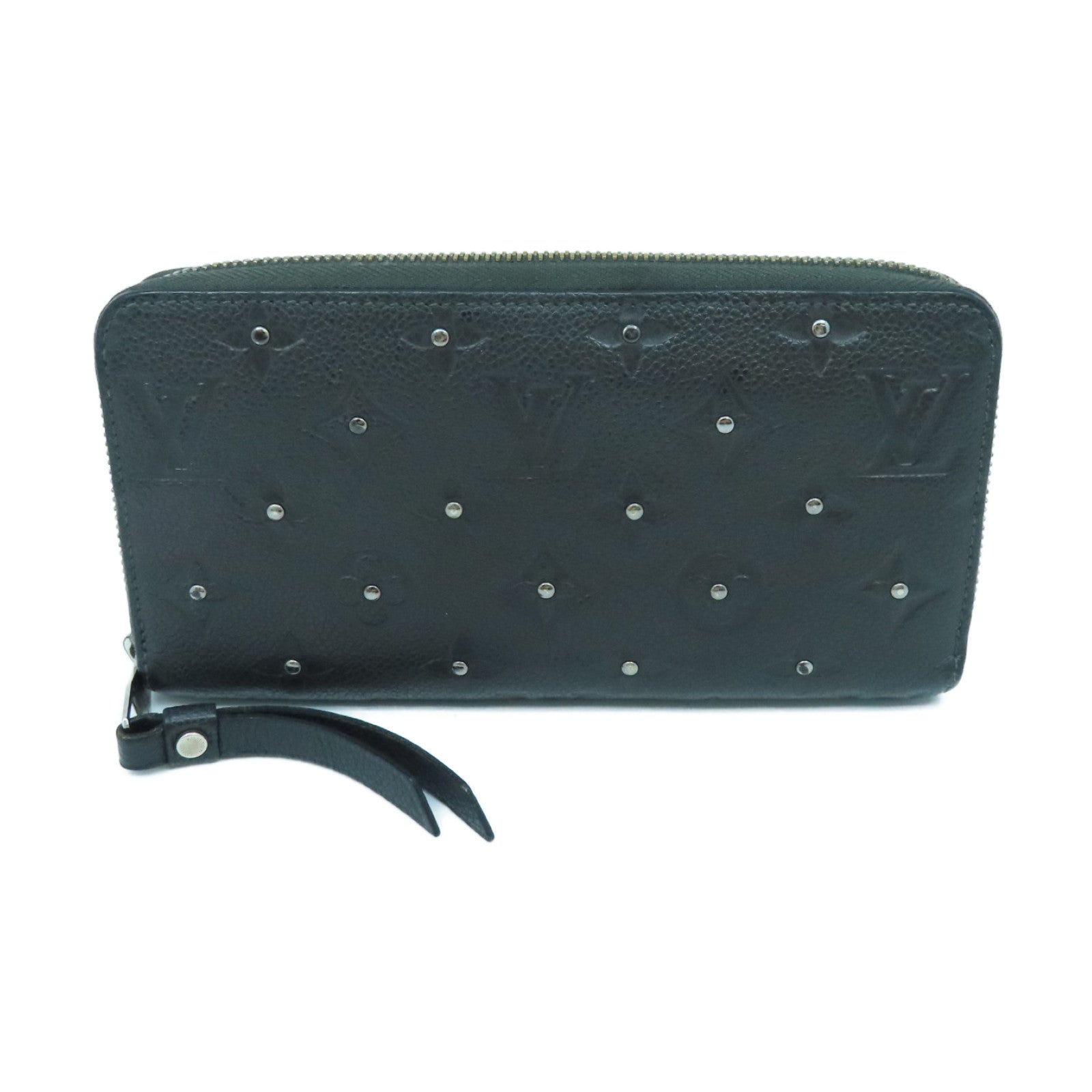 LOUIS VUITTON Monogram Empreinte Long Wallet銀扣長錢包黑色