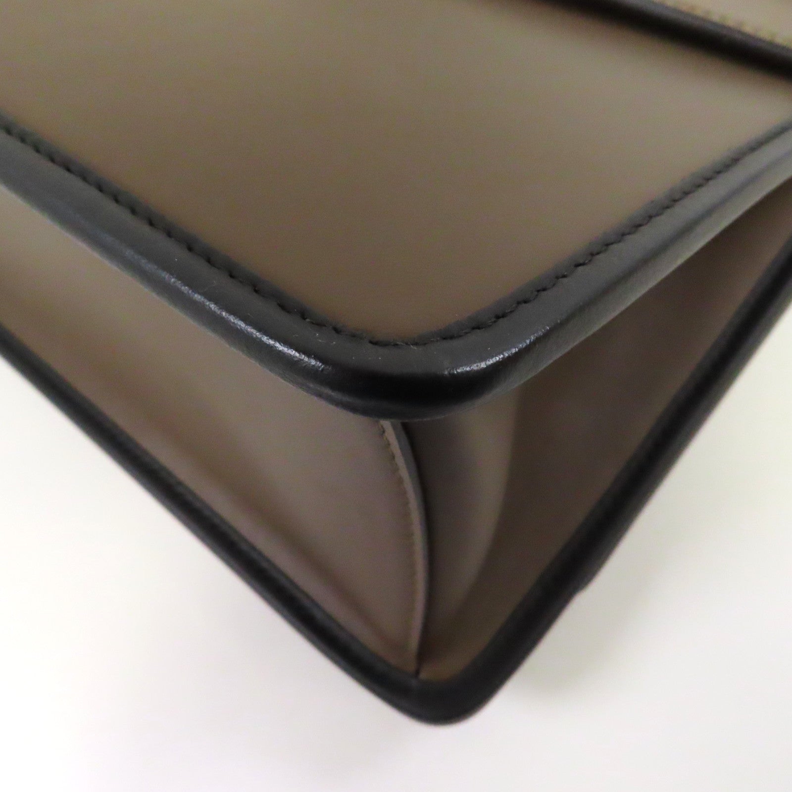 FENDI 牛皮皮革Shoulder Bag手挽肩背兩用袋啡色