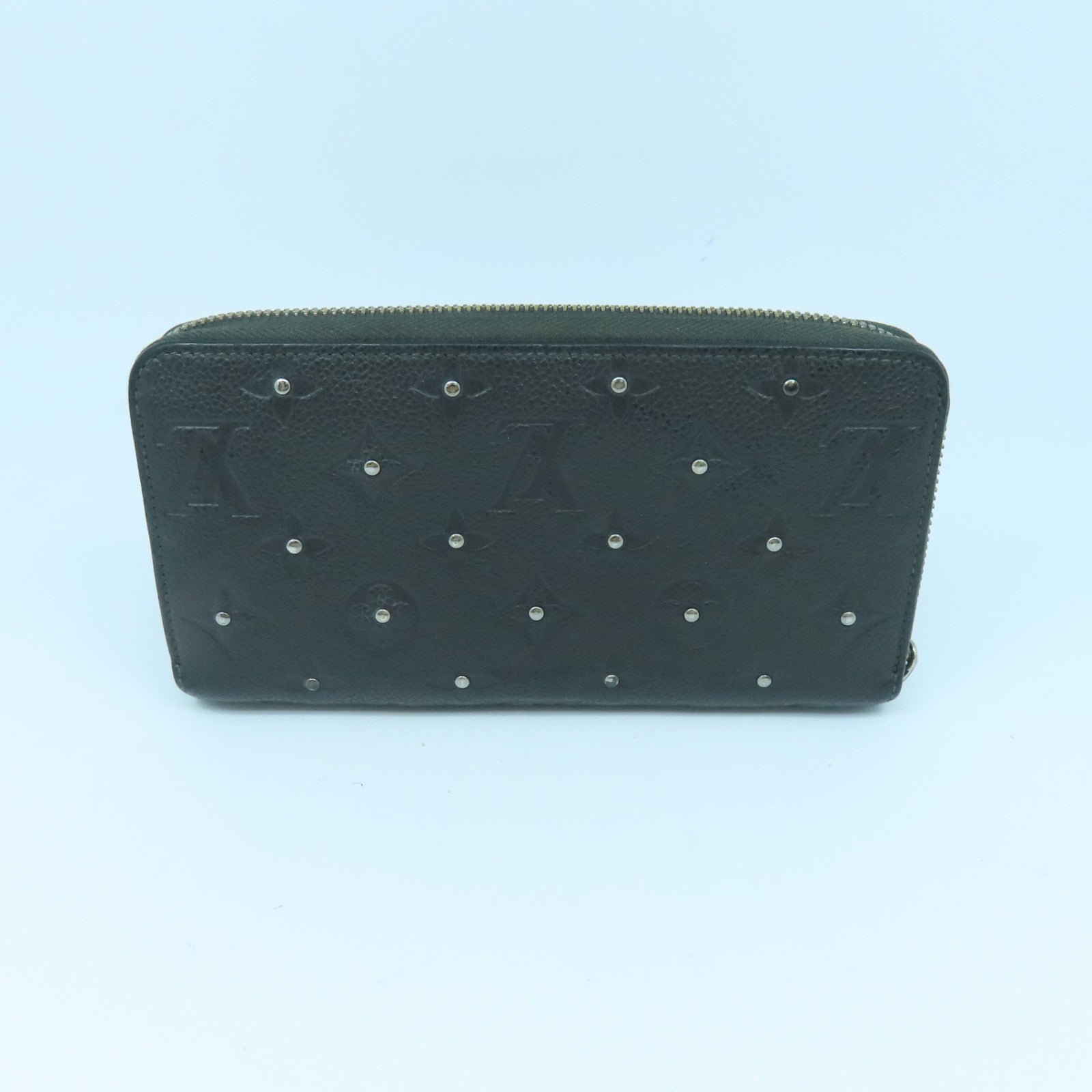 LOUIS VUITTON Monogram Empreinte Long Wallet銀扣長錢包黑色