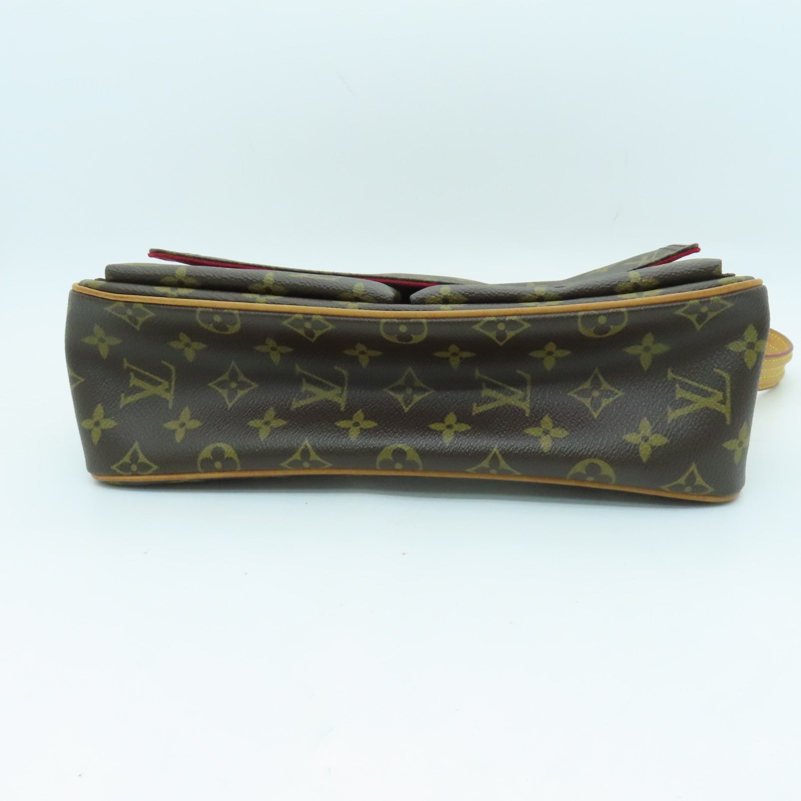 LOUIS VUITTON Monogram Viva Cite MM Shoulder Bag金扣肩背袋啡色