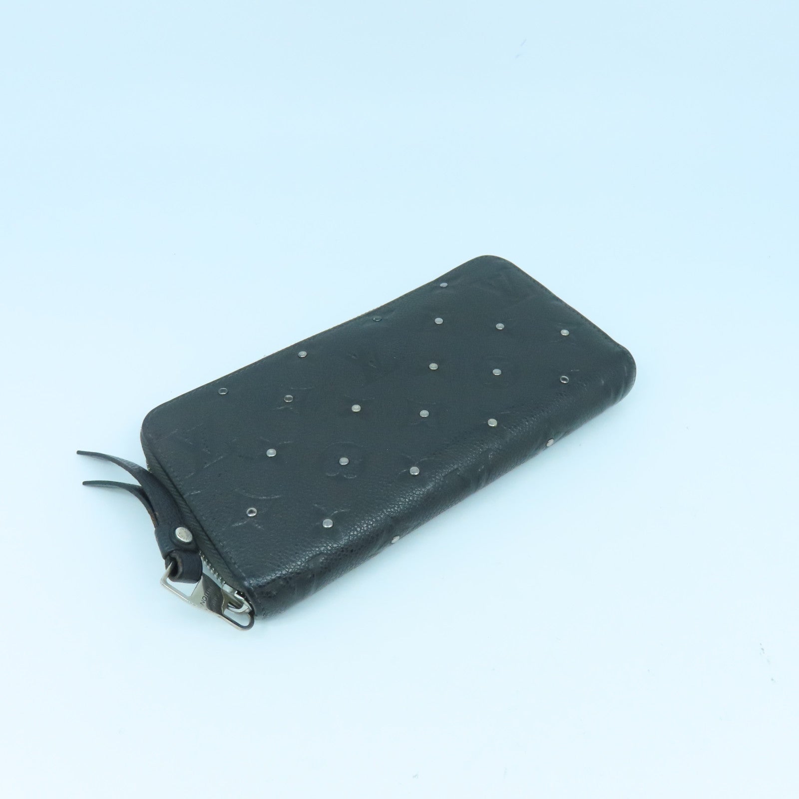 LOUIS VUITTON Monogram Empreinte Long Wallet銀扣長錢包黑色