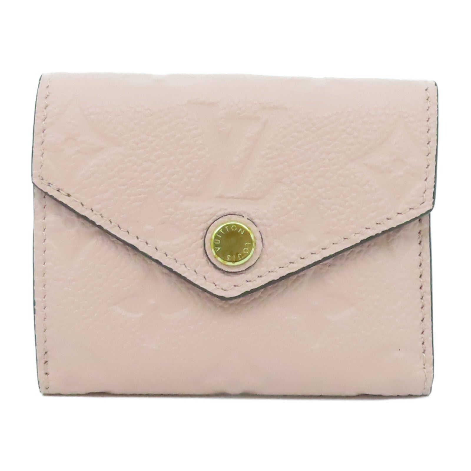 LOUIS VUITTON Monogram Empreinte Zoe Wallet金扣錢包粉紅色