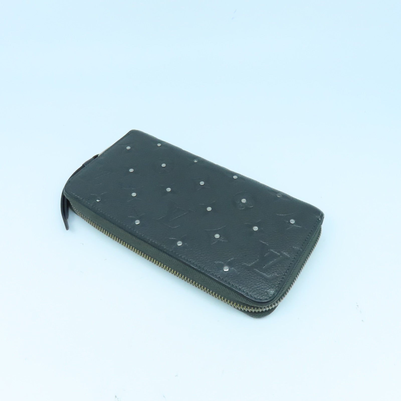 LOUIS VUITTON Monogram Empreinte Long Wallet銀扣長錢包黑色