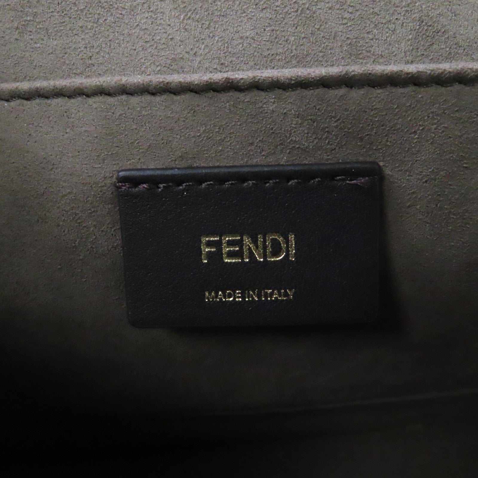 FENDI 牛皮皮革Shoulder Bag手挽肩背兩用袋啡色