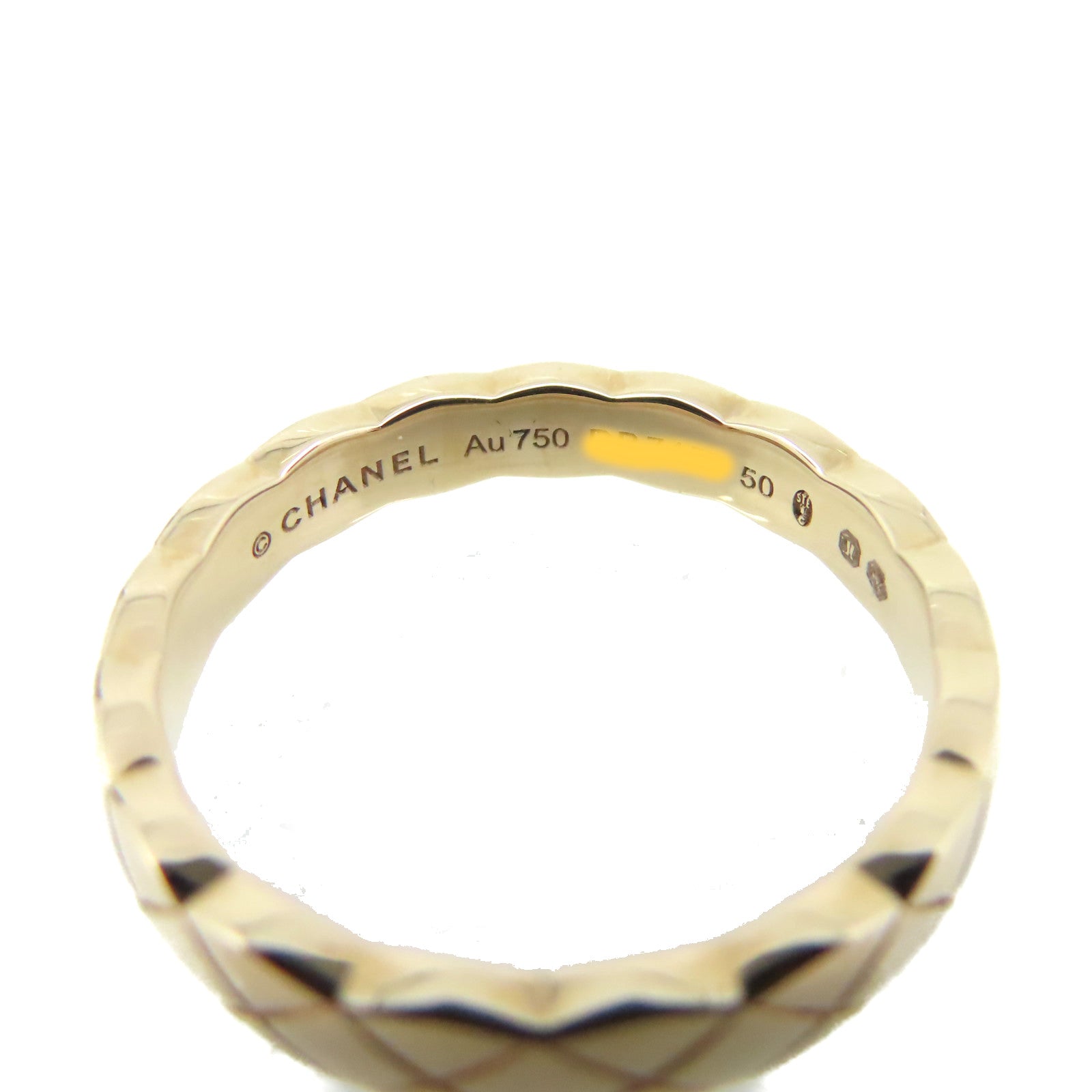 CHANEL 18K玫瑰金CoCo Crush Ring戒指#50