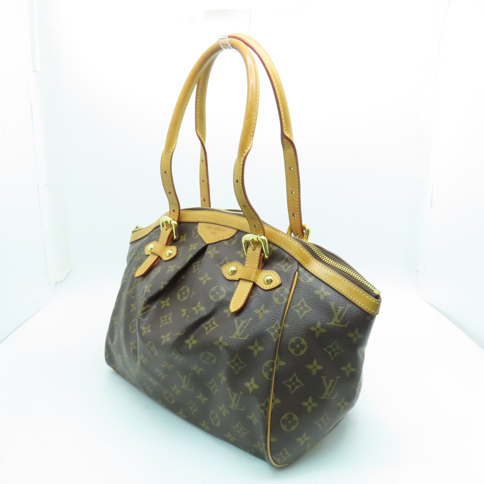 LOUIS VUITTON Monogram Tivoli GM金扣手挽袋啡色