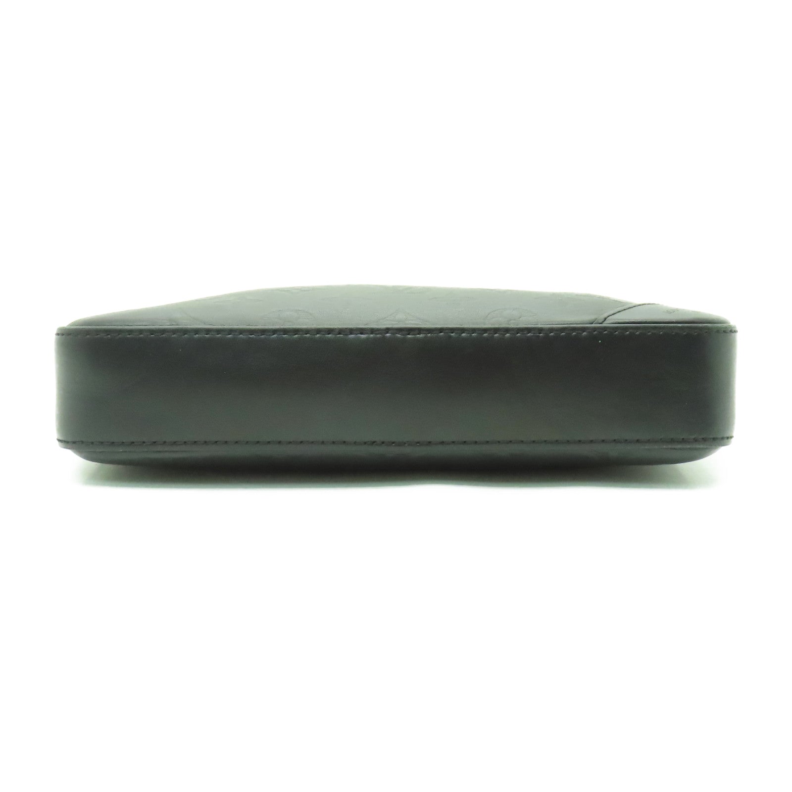 LOUIS VUITTON Monogram Shadow Duo Messenger肩背袋黑色