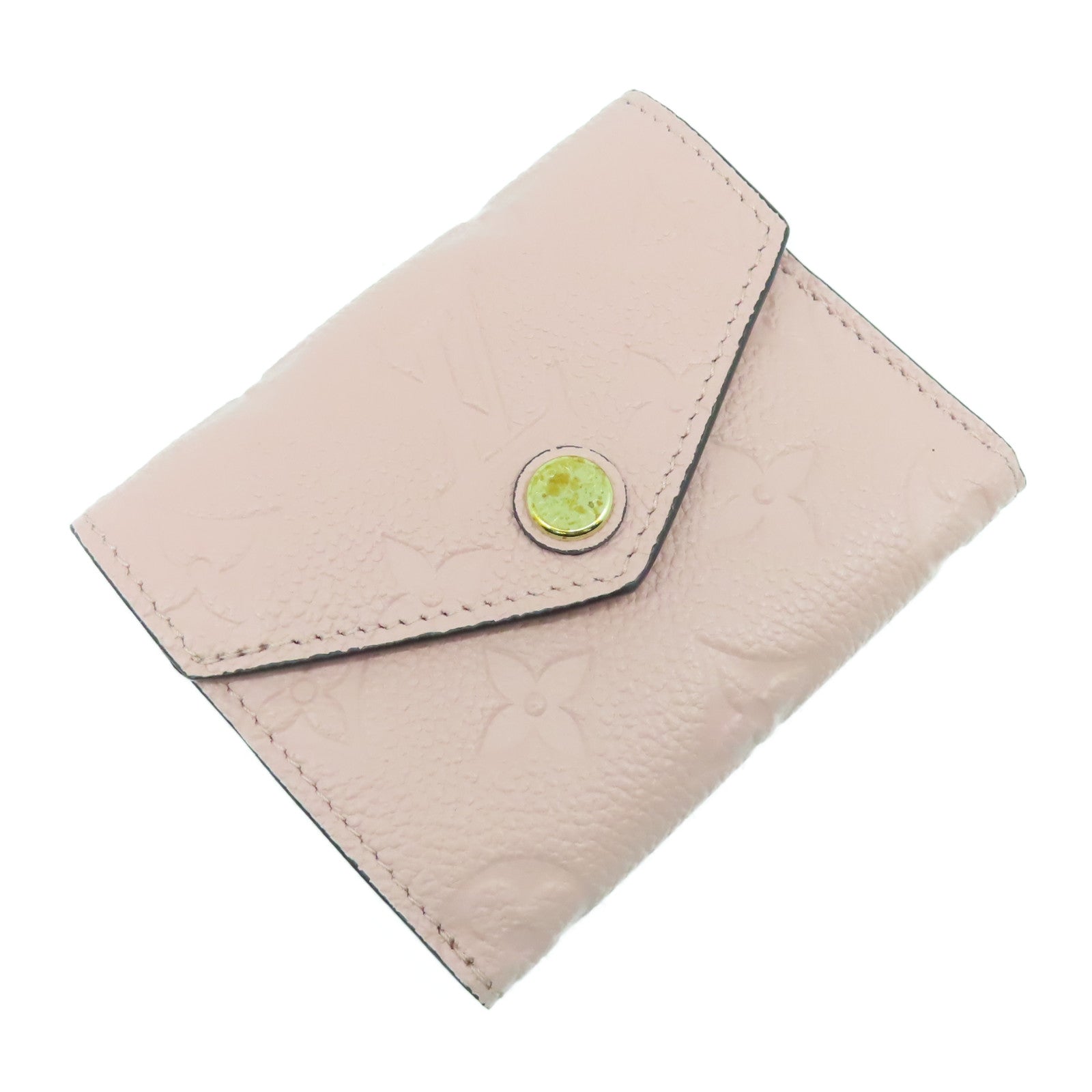 LOUIS VUITTON Monogram Empreinte Zoe Wallet金扣錢包粉紅色