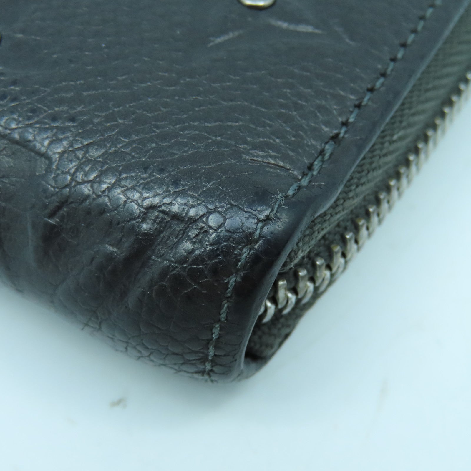 LOUIS VUITTON Monogram Empreinte Long Wallet銀扣長錢包黑色