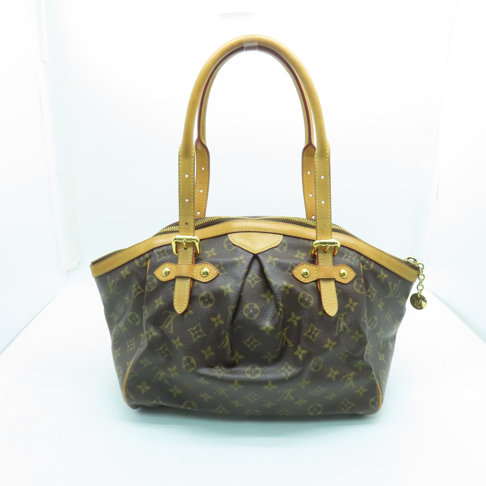 LOUIS VUITTON Monogram Tivoli GM金扣手挽袋啡色