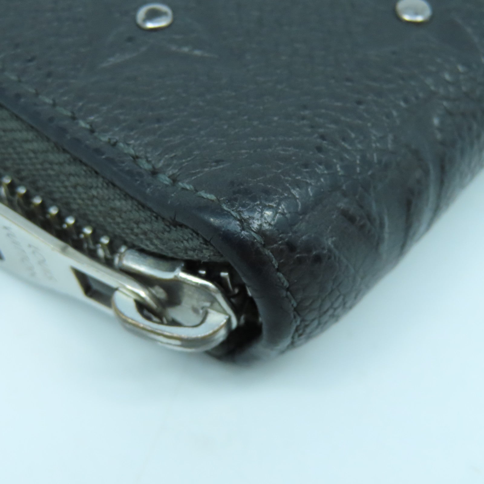 LOUIS VUITTON Monogram Empreinte Long Wallet銀扣長錢包黑色