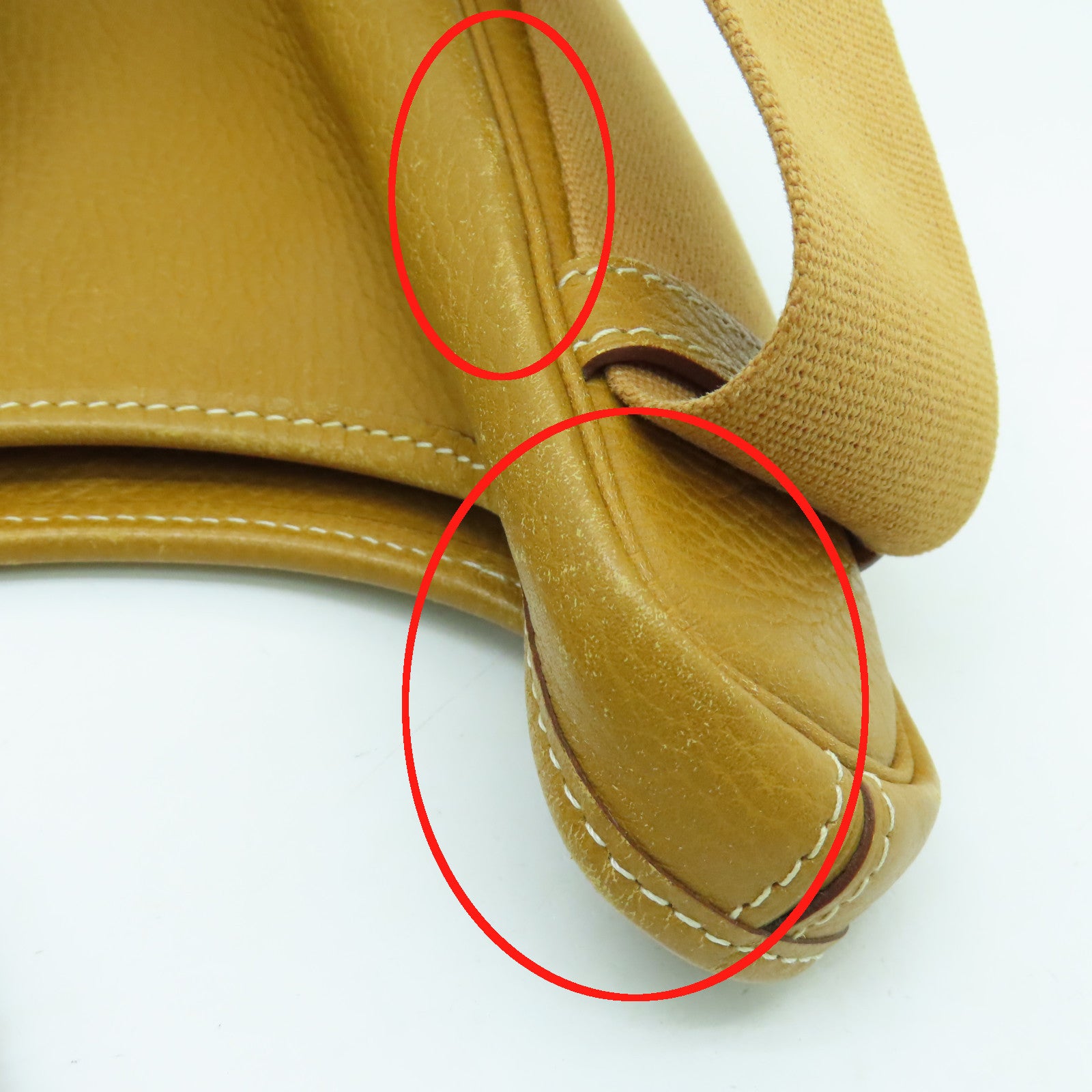 HERMES 【激減優惠】Clemence皮革Tsako金扣肩背袋啡色
