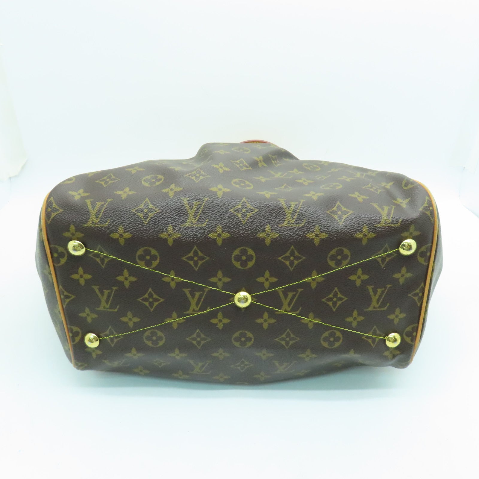 LOUIS VUITTON Monogram Tivoli GM金扣手挽袋啡色