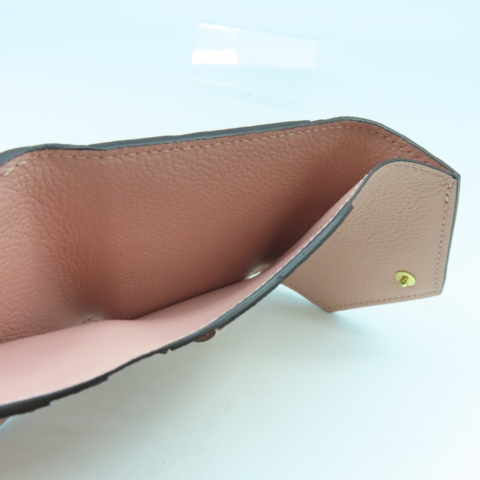 LOUIS VUITTON Monogram Empreinte Zoe Wallet金扣錢包粉紅色