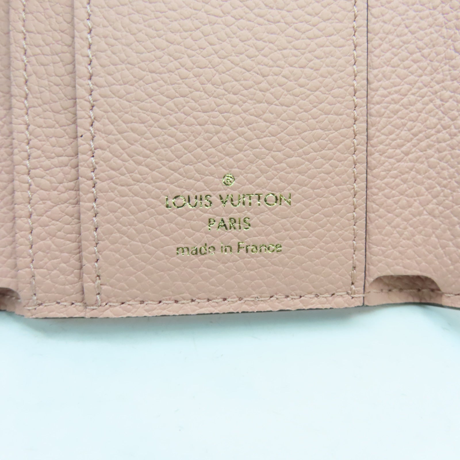 LOUIS VUITTON Monogram Empreinte Zoe Wallet金扣錢包粉紅色